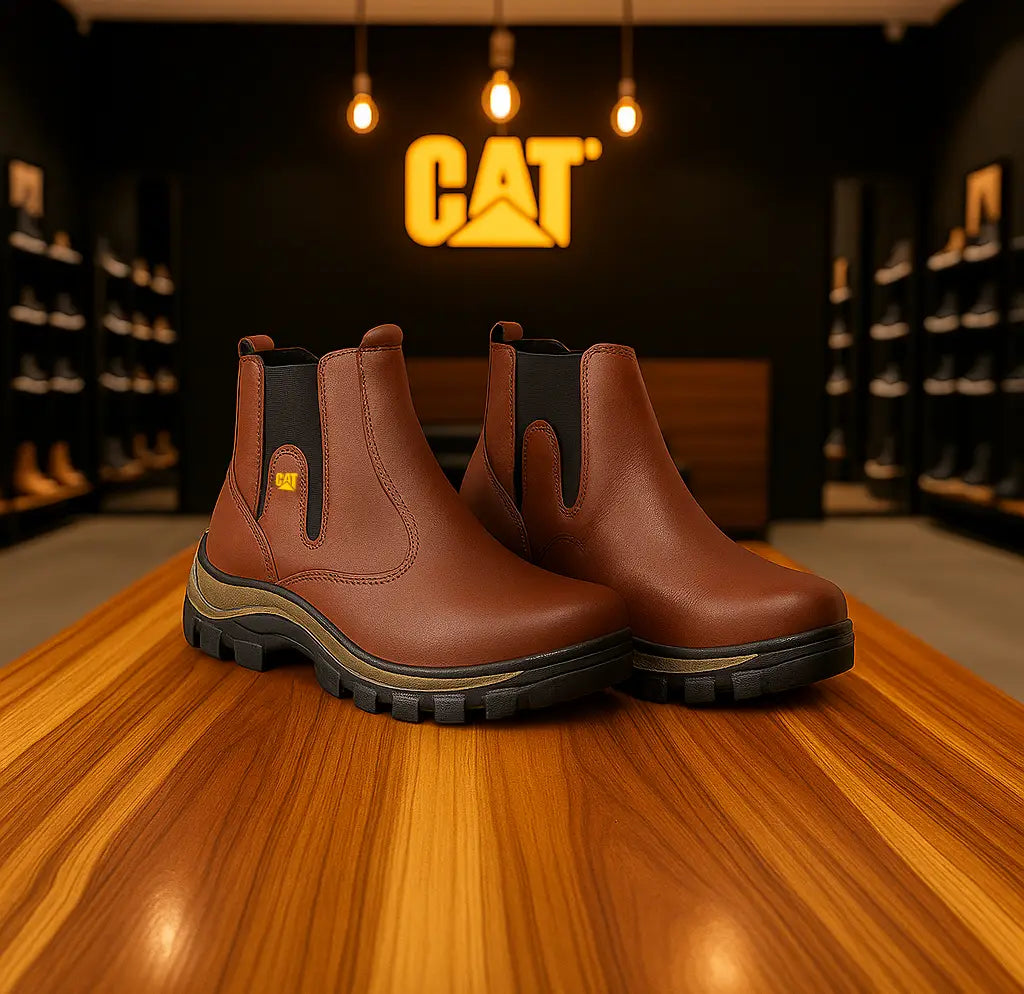 Kit Caterpilar  Bota para Hombre en Cuero Legitimo + Regalos Exclusivos