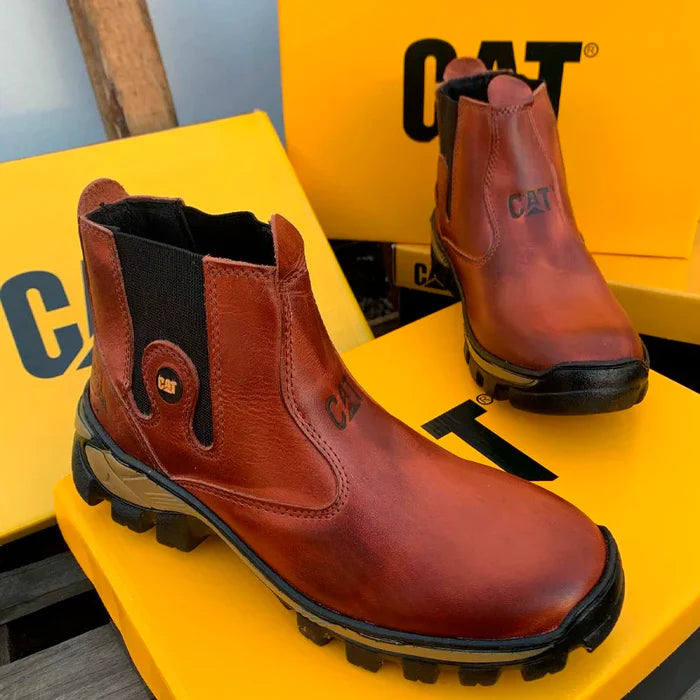 Kit Caterpilar  Bota para Hombre en Cuero Legitimo + Regalos Exclusivos